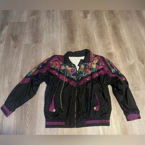 Vintage 90s Chili Pepper Windbreaker Jacket Womens - Size Medium